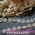 Antique lace flower applique