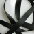 Rayon and cotton black ribbon