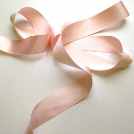 Antique pink ribbon